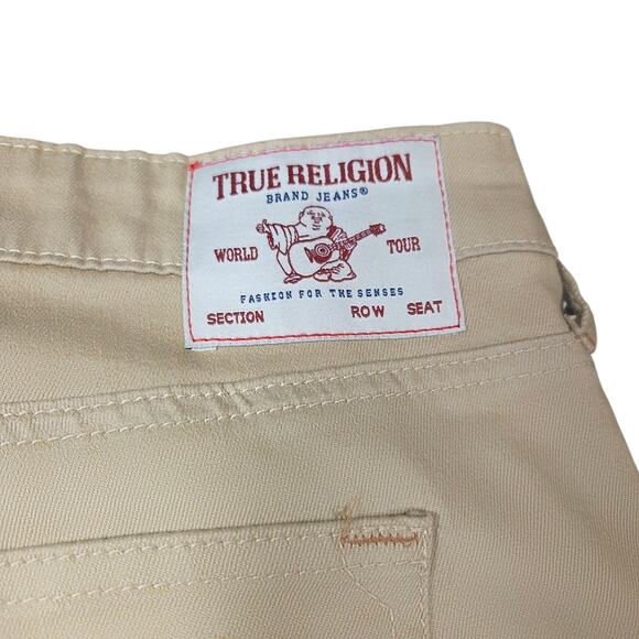 True Religion Khaki Cargo Pants‎ Men's Size 31x32 Brown Boot Cut NWOT New - Picture 9 of 15